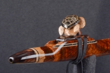 Amboyna Burl Native American Flute, Minor, Mid B-4, #T5K